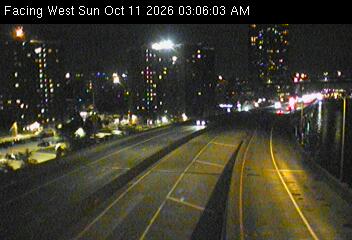 FDR Drive & Brooklyn Bridge Exit NB traffic camera, Manhattan, New York