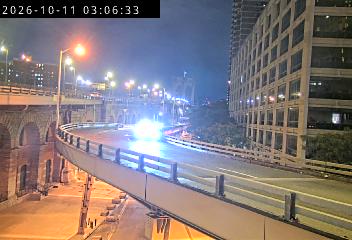 Brooklyn Bridge & Ramp from Pearl St - 156.104 traffic camera, Manhattan, New York